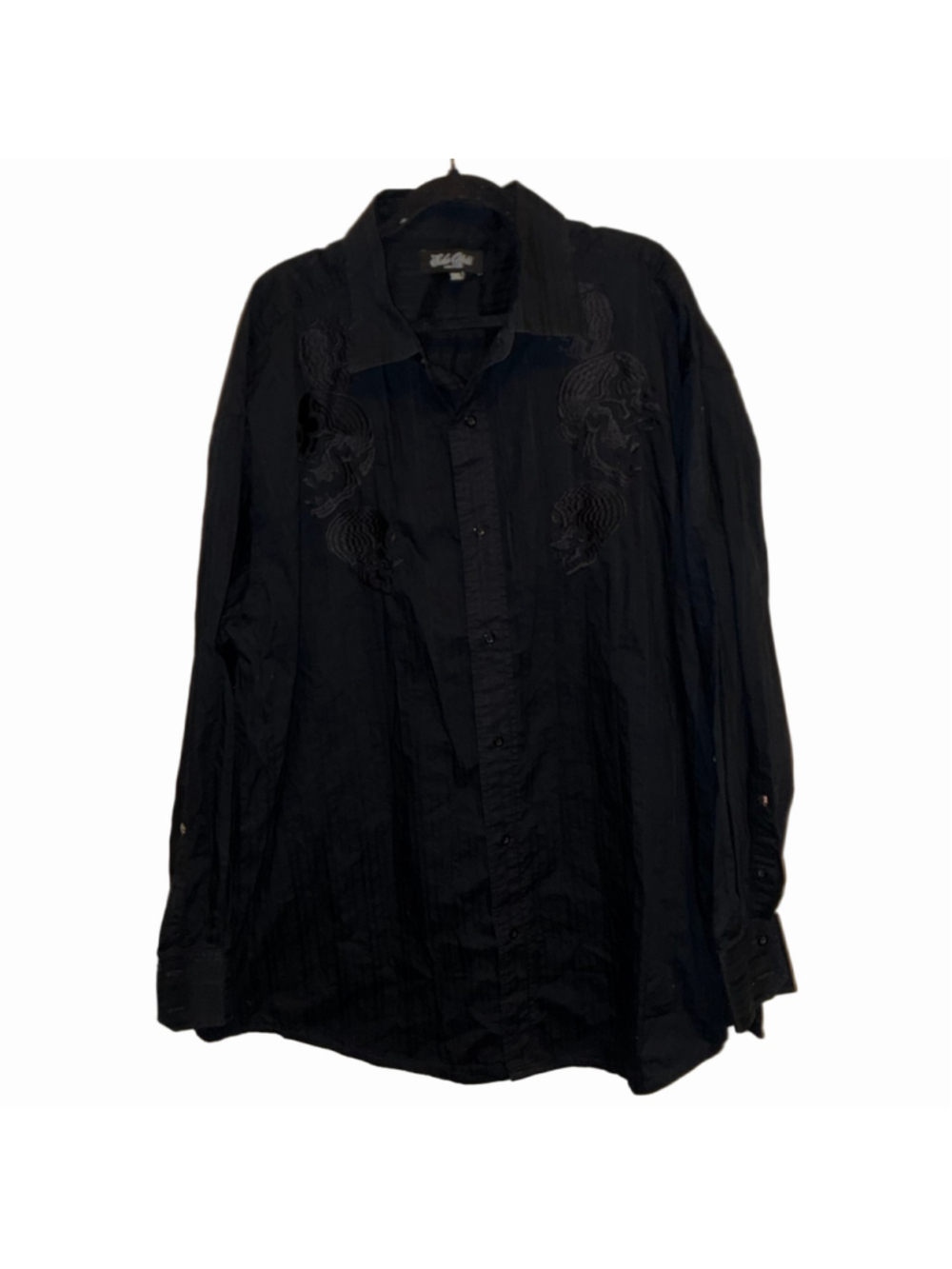 Men's Ecko Unltd. Casual Button Down Shirt Black 3XL
